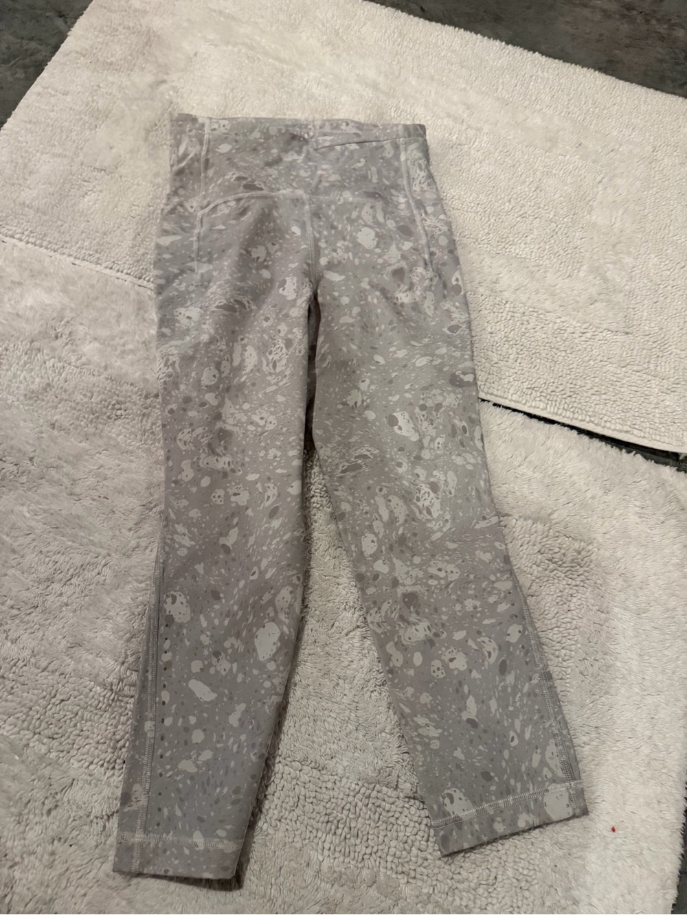 lululemon athletica Light Gray Marble-Print Leggings